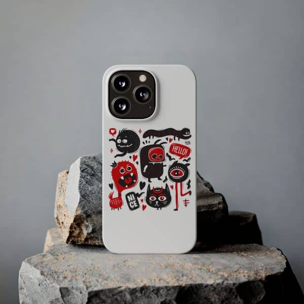 Monsters Set Slim Phone Cases - Image 45