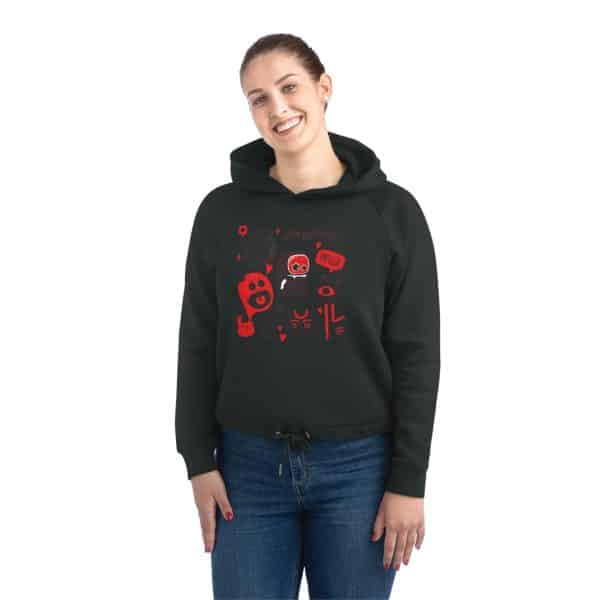 Monsters Set Women's Bower Cropped Hoodie Sweatshirt - Image 9