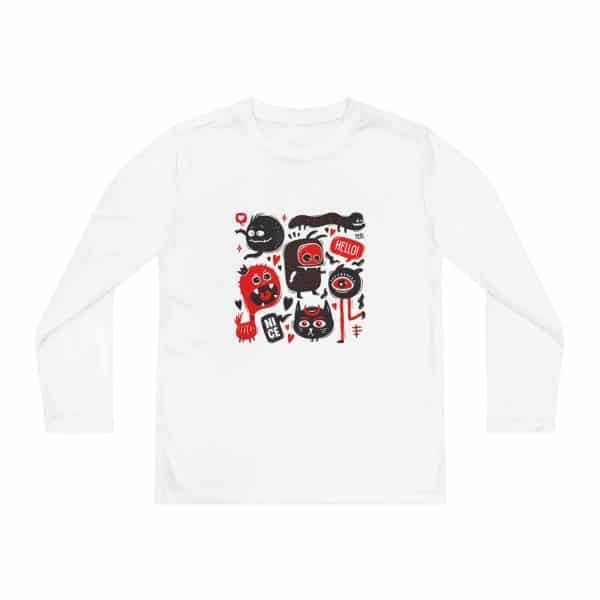 Monsters Set Youth Long Sleeve Competitor Tee