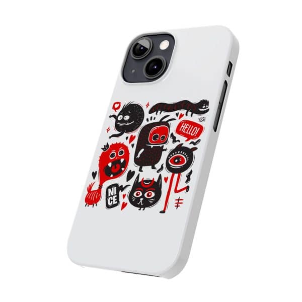 Monsters Set Slim Phone Cases - Image 38