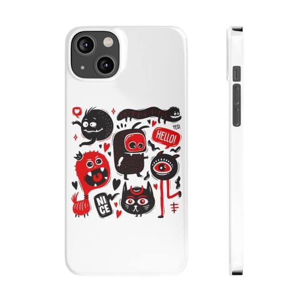 Monsters Set Slim Phone Cases - Image 72