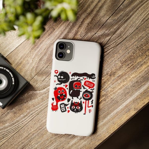 Monsters Set Slim Phone Cases - Image 19