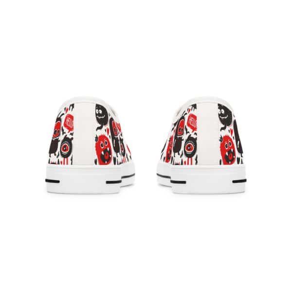 Monsters Set Women's Low Top Sneakers - Image 15