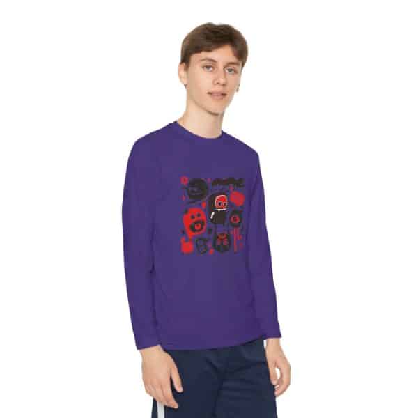 Monsters Set Youth Long Sleeve Competitor Tee - Image 55