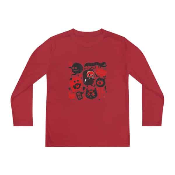 Monsters Set Youth Long Sleeve Competitor Tee - Image 61