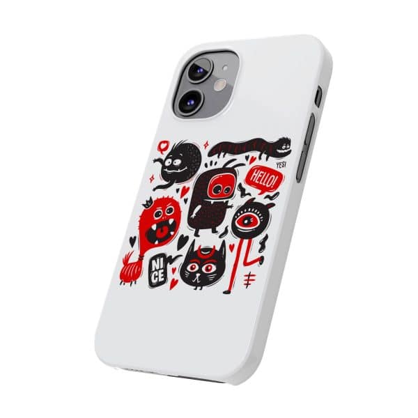 Monsters Set Slim Phone Cases - Image 58