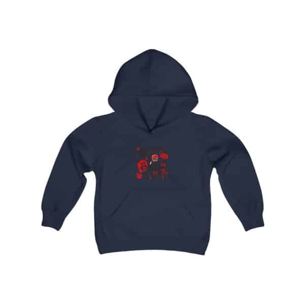 Monsters Set Youth Heavy Blend Hooded Sweatshirt - Image 15