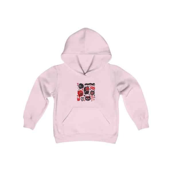 Monsters Set Youth Heavy Blend Hooded Sweatshirt - Image 17