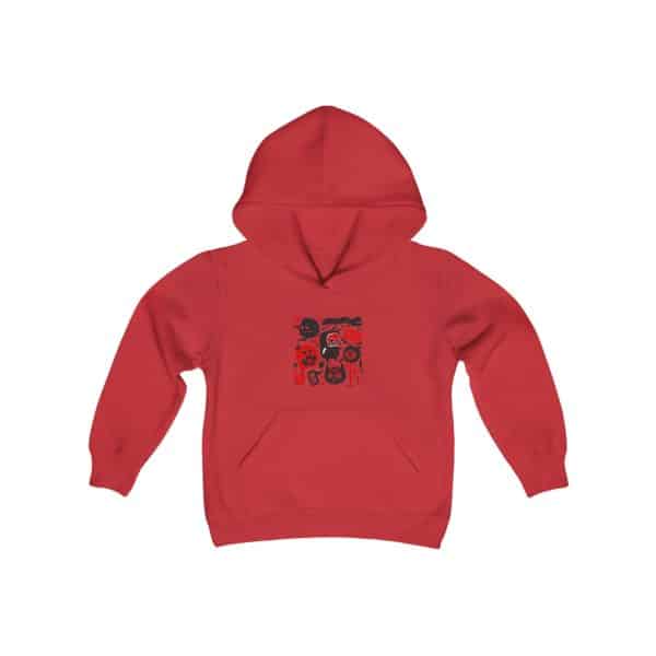 Monsters Set Youth Heavy Blend Hooded Sweatshirt - Image 19