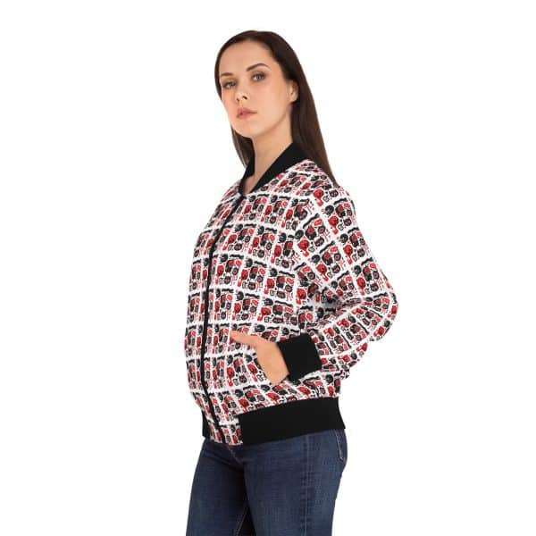 Monsters Set Women's Bomber Jacket (AOP) - Image 6