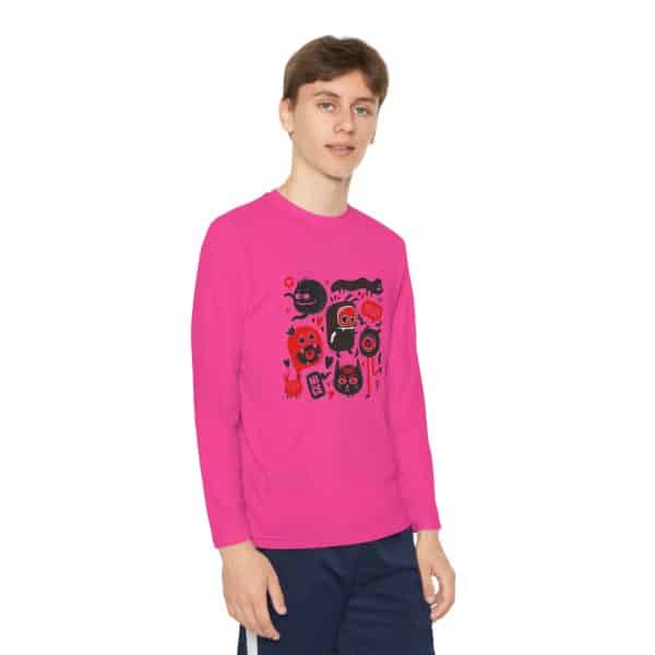 Monsters Set Youth Long Sleeve Competitor Tee - Image 59