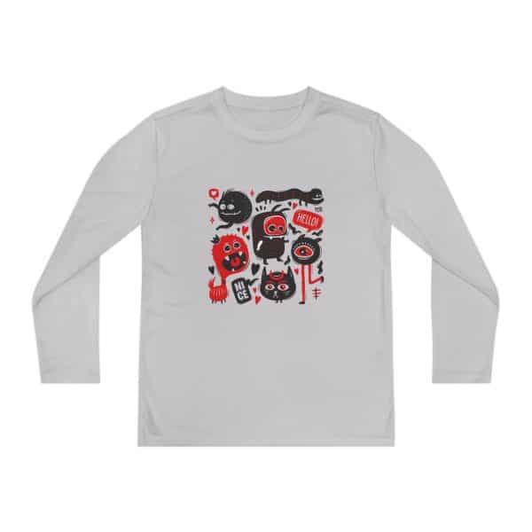 Monsters Set Youth Long Sleeve Competitor Tee - Image 5