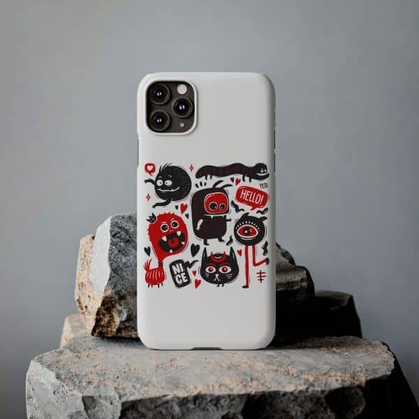 Monsters Set Slim Phone Cases - Image 30