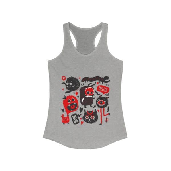 Monsters Set Women's Ideal Racerback Tank - Image 5