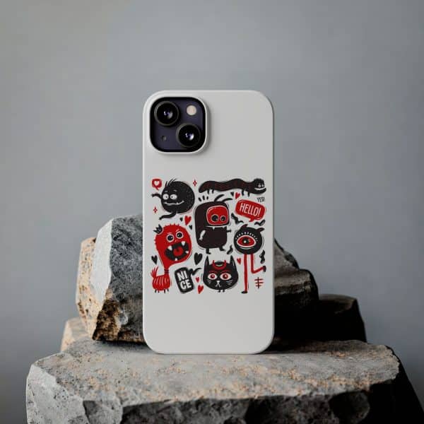 Monsters Set Slim Phone Cases - Image 35