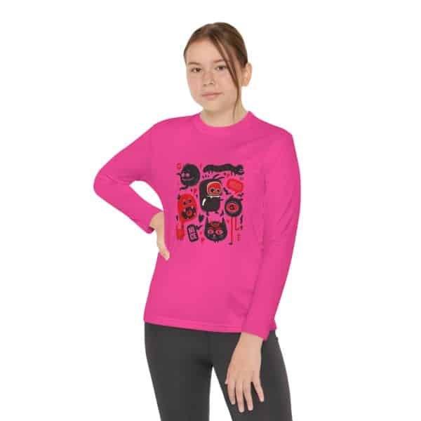 Monsters Set Youth Long Sleeve Competitor Tee - Image 60