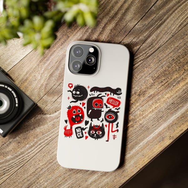 Monsters Set Slim Phone Cases - Image 49