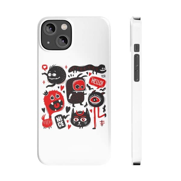 Monsters Set Slim Phone Cases - Image 66