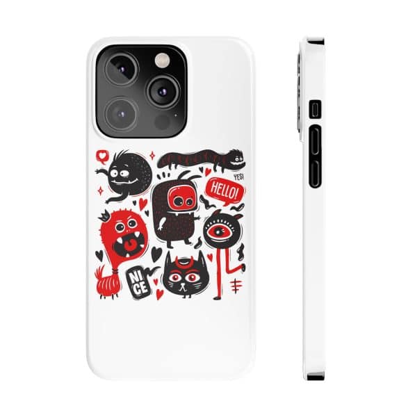 Monsters Set Slim Phone Cases - Image 68