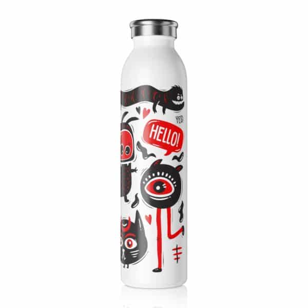 Monsters Set Slim Water Bottle - Image 3