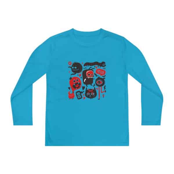 Monsters Set Youth Long Sleeve Competitor Tee - Image 37