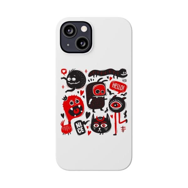 Monsters Set Slim Phone Cases - Image 32