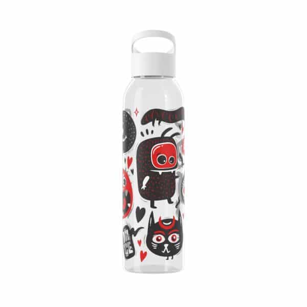 Monsters Set Sky Water Bottle