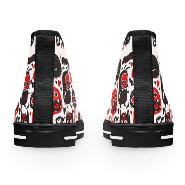 Monsters Set Women's High Top Sneakers - Image 3