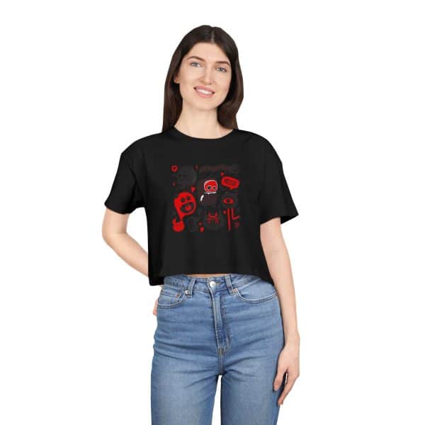 Monsters Set Women's Crop Tee - Image 6