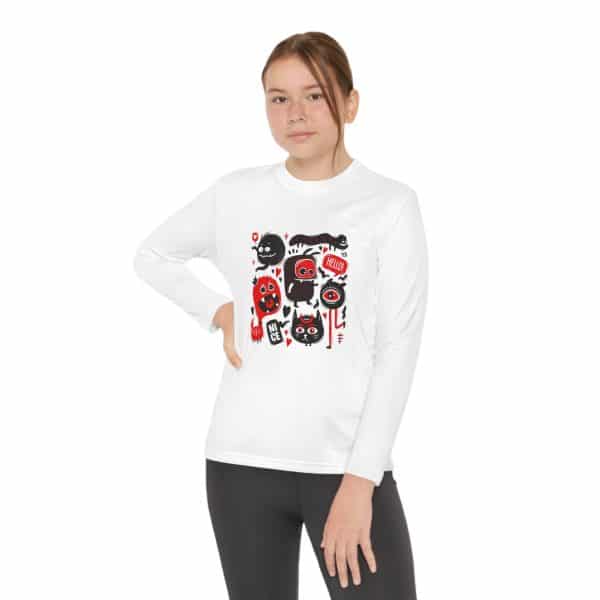 Monsters Set Youth Long Sleeve Competitor Tee - Image 4