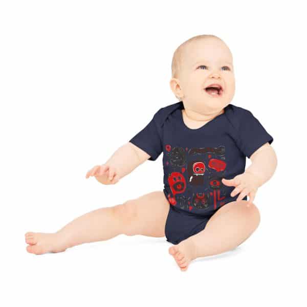 Monsters Set Baby Organic Short Sleeve Bodysuit - Image 13