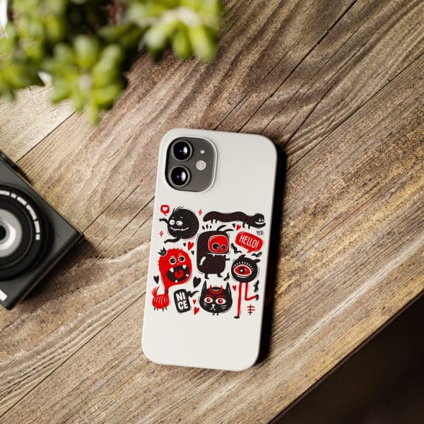 Monsters Set Slim Phone Cases - Image 59