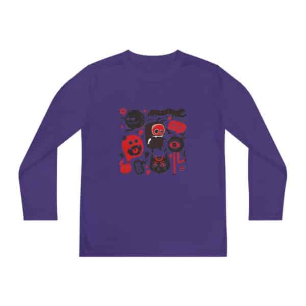 Monsters Set Youth Long Sleeve Competitor Tee - Image 53