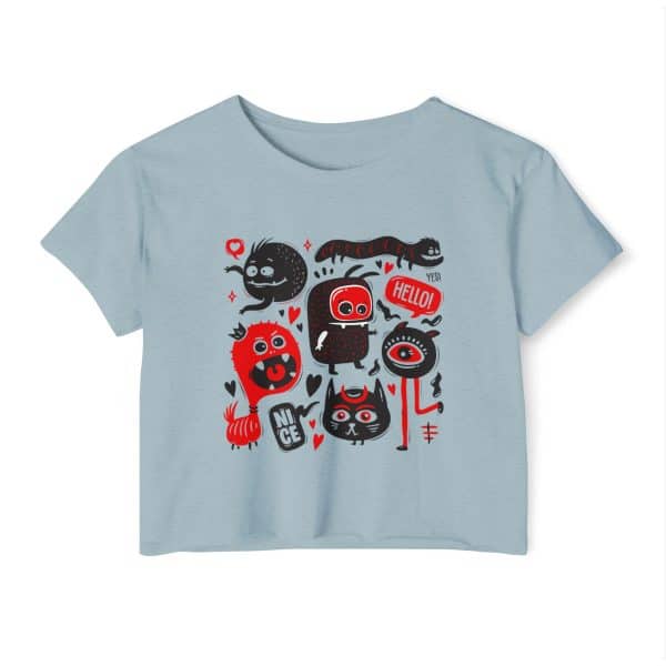 Monsters Set Women's Festival Crop Top - Image 26