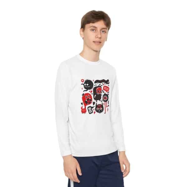 Monsters Set Youth Long Sleeve Competitor Tee - Image 3
