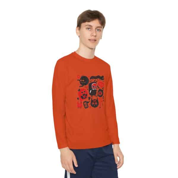 Monsters Set Youth Long Sleeve Competitor Tee - Image 27