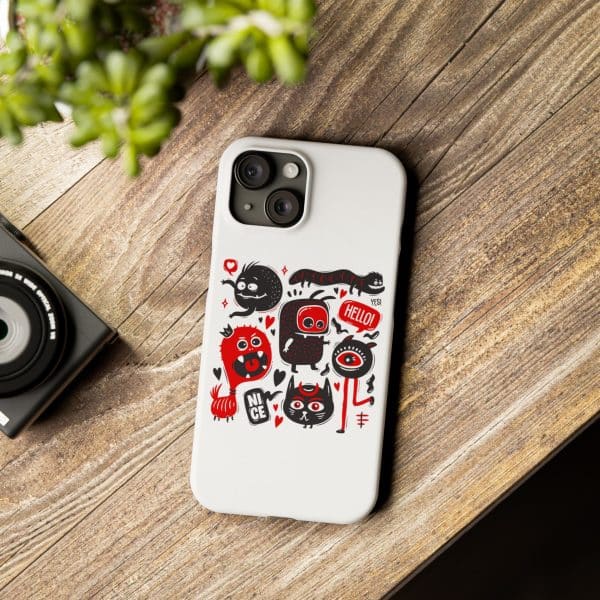 Monsters Set Slim Phone Cases - Image 3