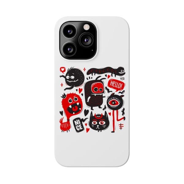 Monsters Set Slim Phone Cases - Image 42