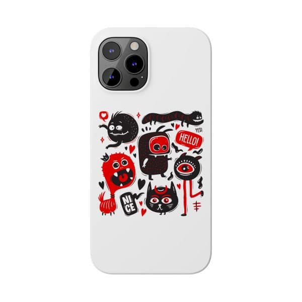 Monsters Set Slim Phone Cases - Image 62