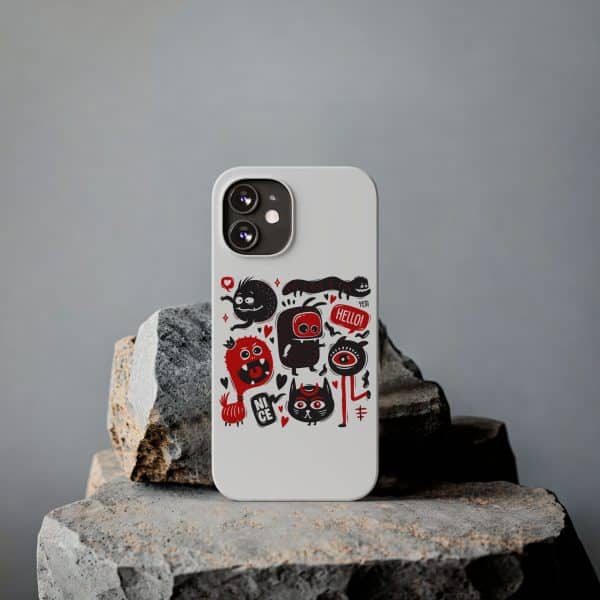 Monsters Set Slim Phone Cases - Image 60