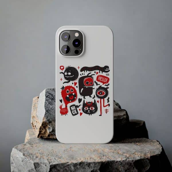 Monsters Set Slim Phone Cases - Image 65