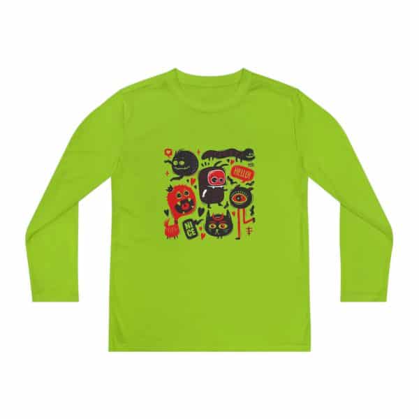Monsters Set Youth Long Sleeve Competitor Tee - Image 29