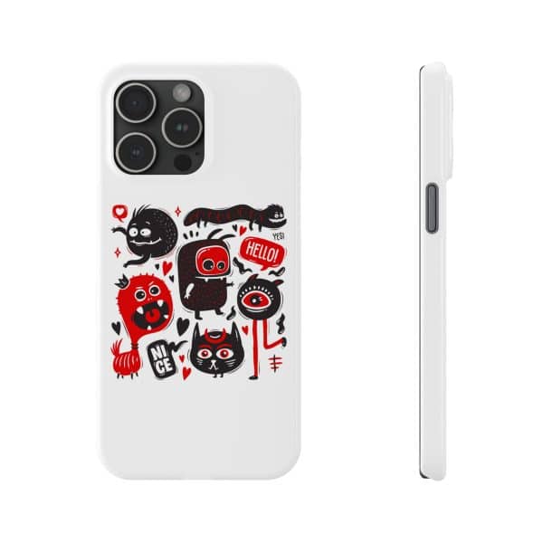 Monsters Set Slim Phone Cases - Image 80