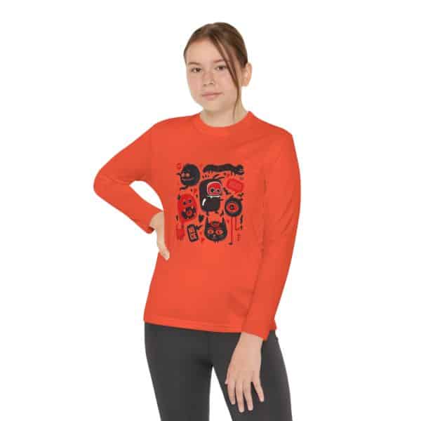 Monsters Set Youth Long Sleeve Competitor Tee - Image 12