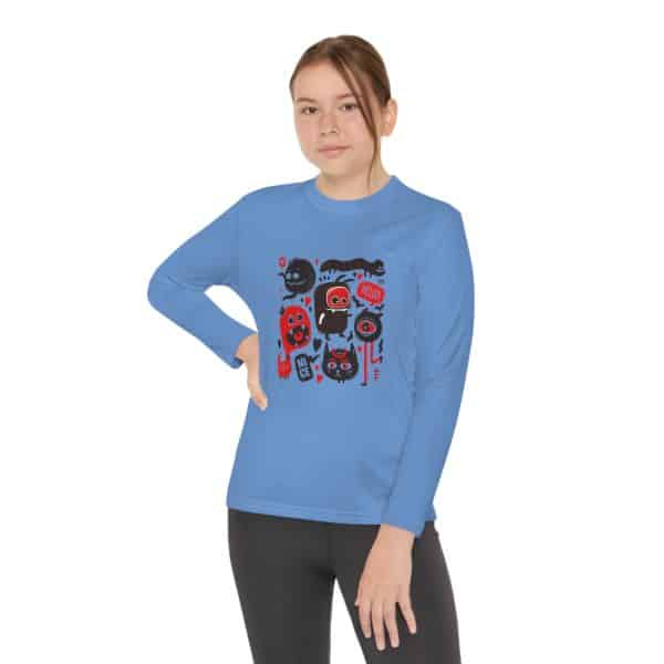 Monsters Set Youth Long Sleeve Competitor Tee - Image 44