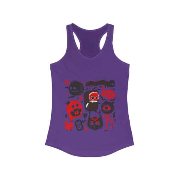 Monsters Set Women's Ideal Racerback Tank - Image 23