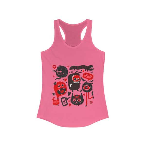 Monsters Set Women's Ideal Racerback Tank - Image 25