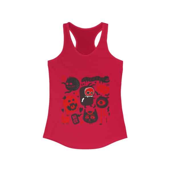 Monsters Set Women's Ideal Racerback Tank - Image 29