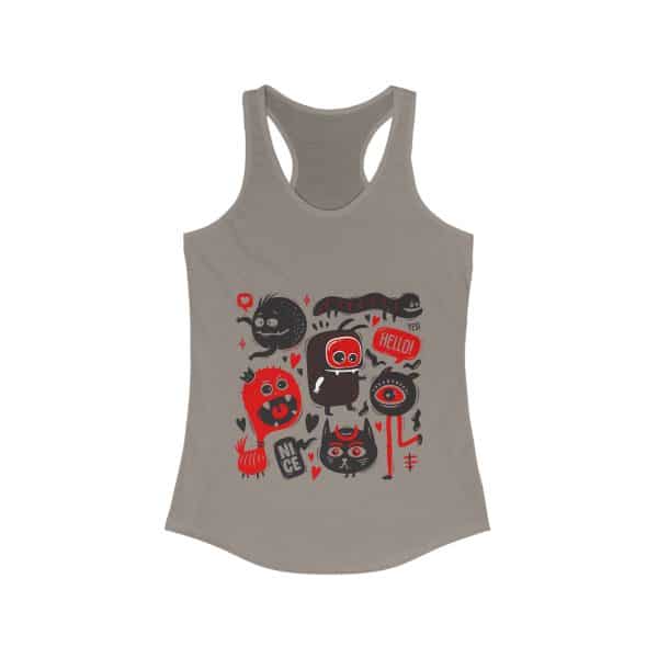 Monsters Set Women's Ideal Racerback Tank - Image 7