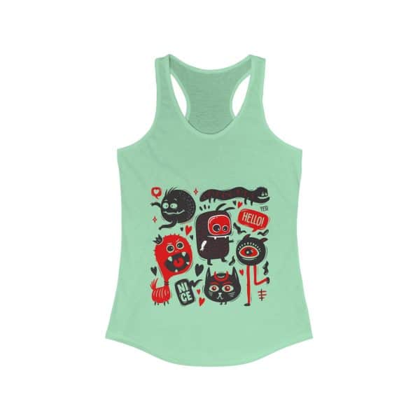 Monsters Set Women's Ideal Racerback Tank - Image 11